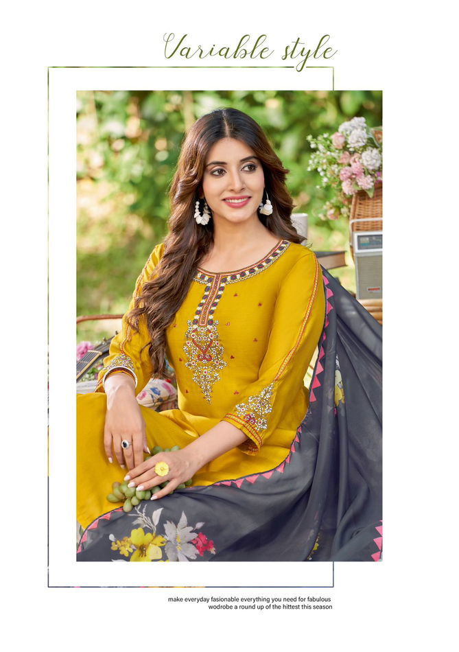 Kamakshi By Wooglee Kurti With Bottom Dupatta Wholesale Clothing Distributors In India